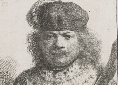 1 Rembrandt van Rijn Zelfportret 1634 ets Rijksmuseum Amsterdam