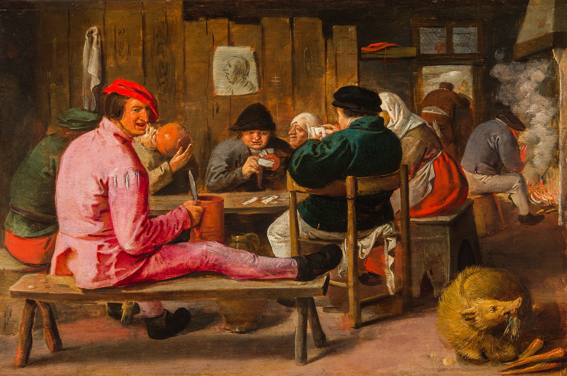 10 Adriaen Brouwer Herberginterieur met kaartspelers 1624 25 Het Rembrandthuis Amsterdam bruikleen Kunsthandel Bijl Van Urk