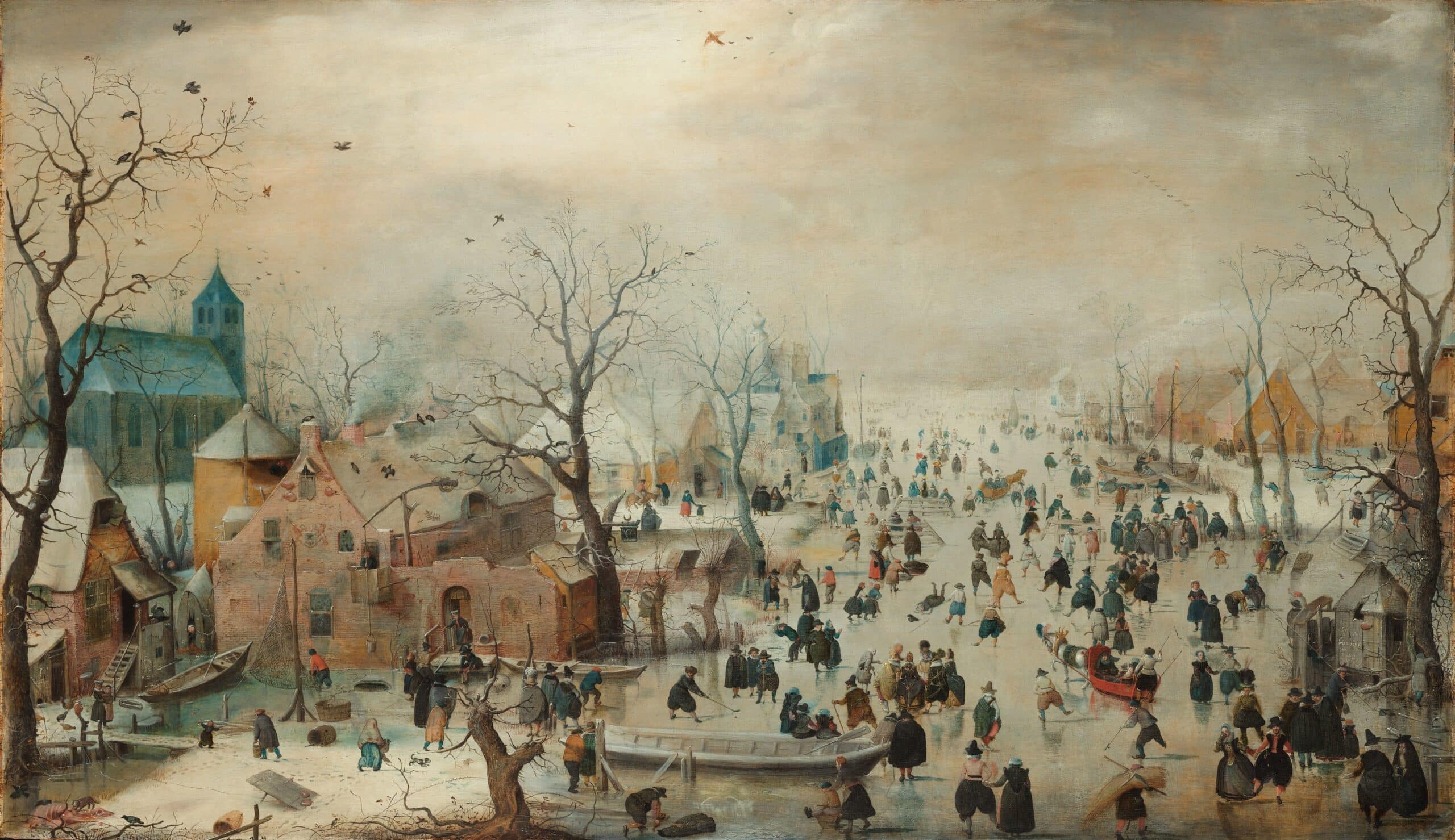 2 Hendrick Avercamp Winterlandschap met schaatsers