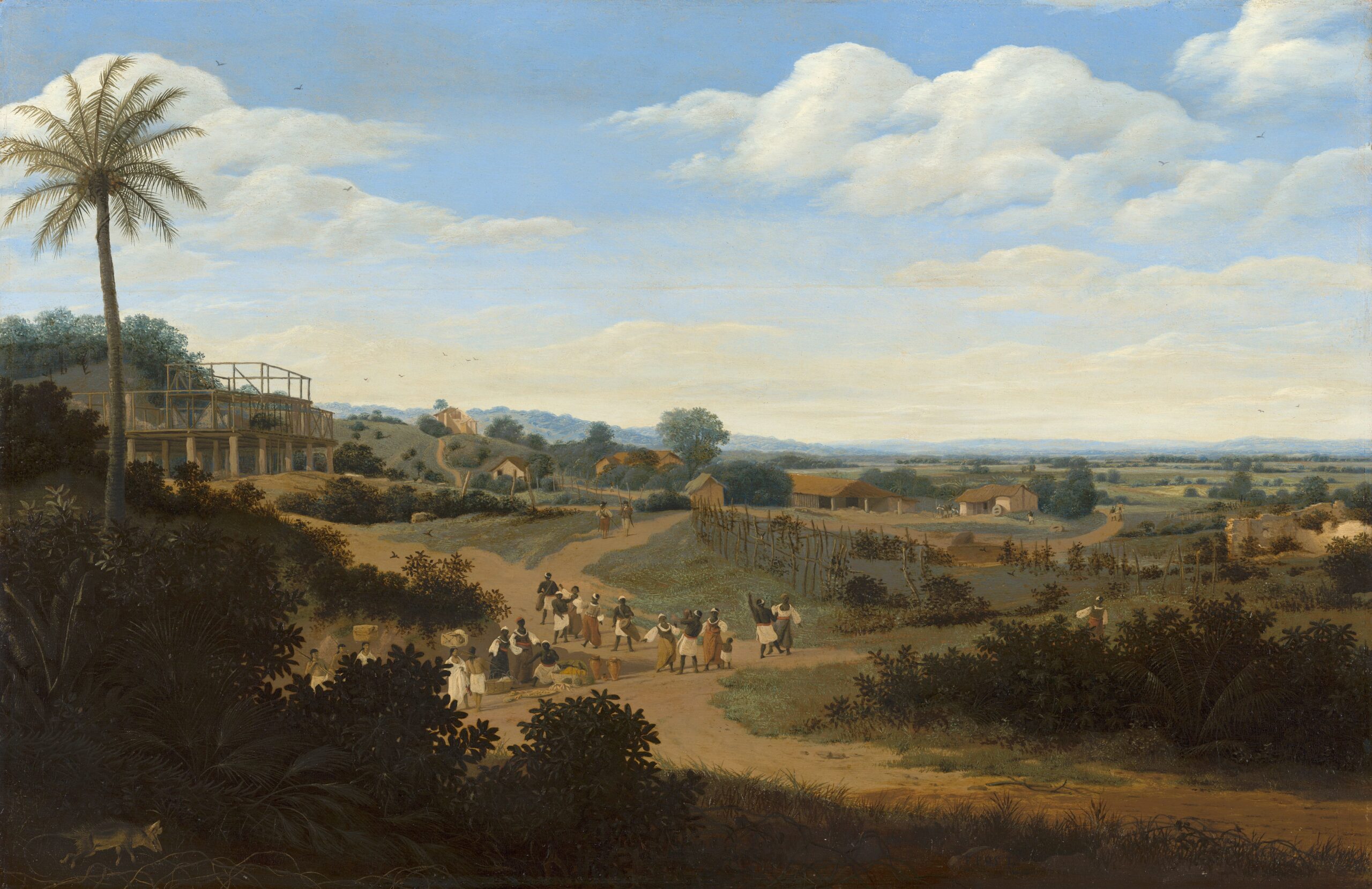 5 Frans Post Braziliaans landschap met een huis in aanbouw ca 1655 1660 Mauritshuis Den Haag