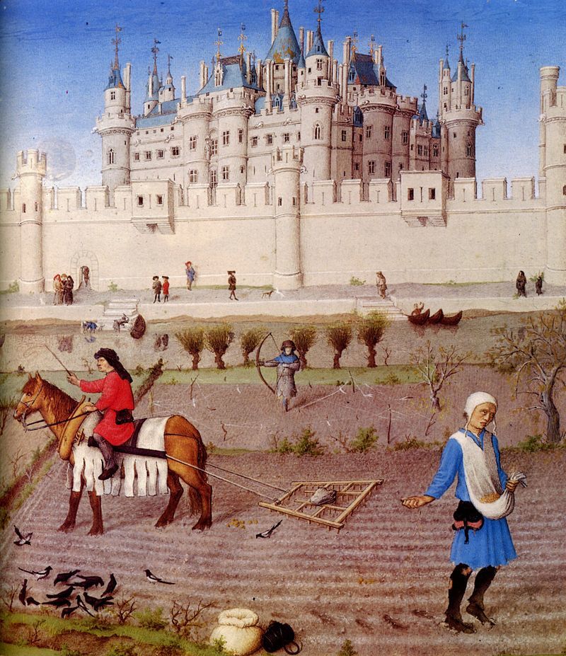 800px Les Très Riches Heures du duc de Berry octobre detail