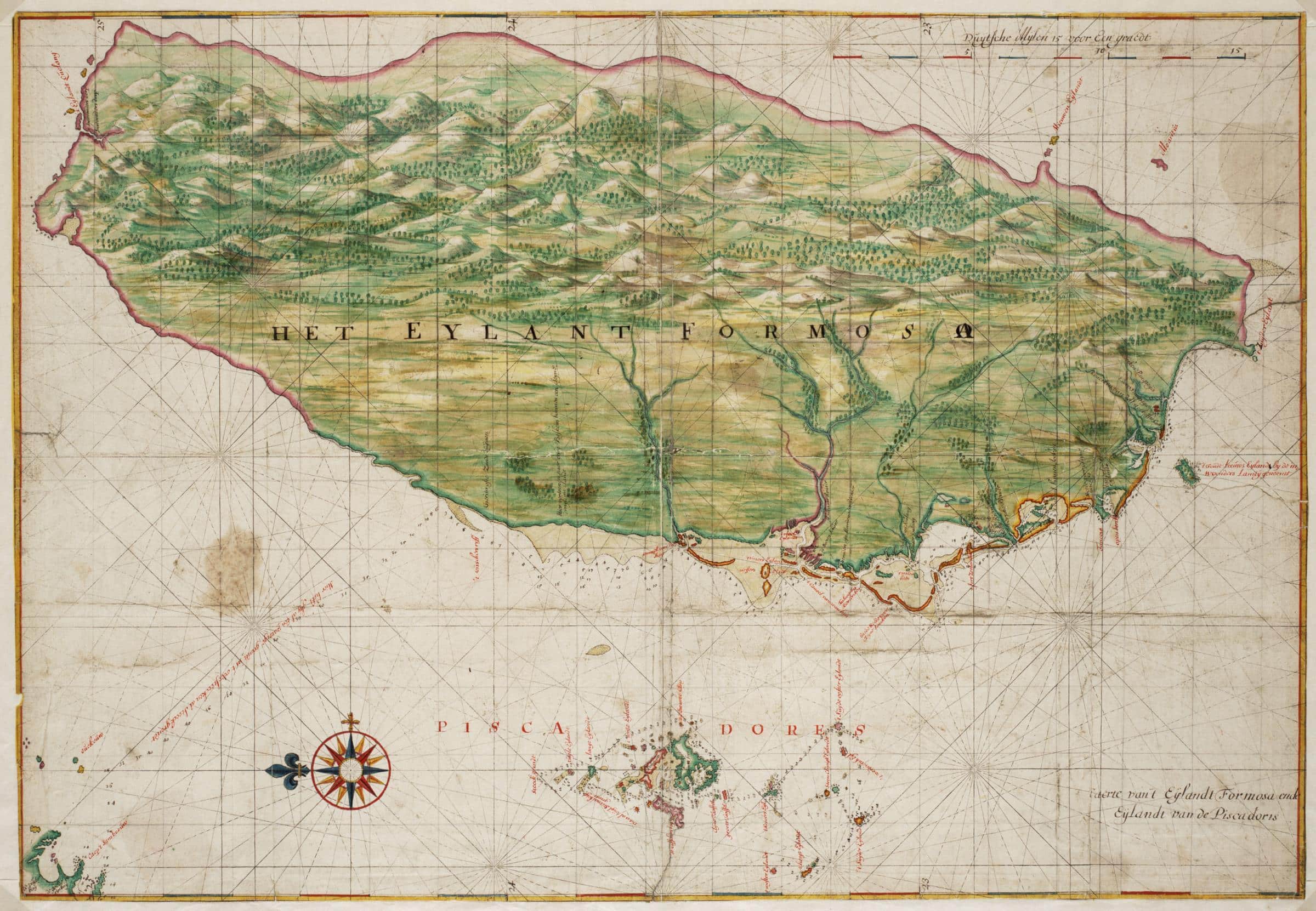 AMH 6670 NA Map of the island of Formosa