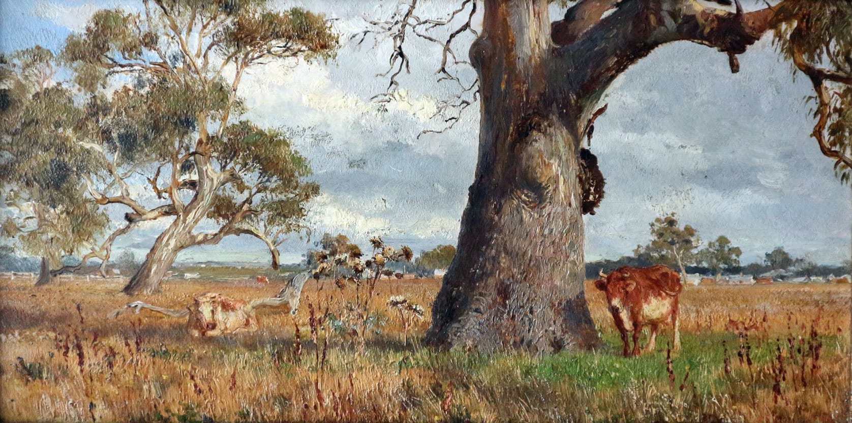 Australische landschap door Jan Hendrik Scheltema 1861 1941