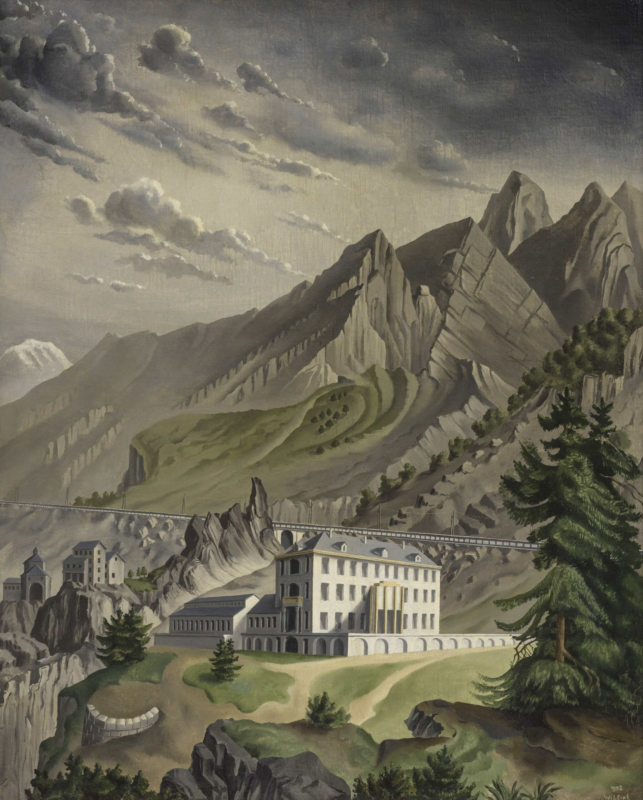 Carel Willink Landschap Bormis 1928 Museum MORE Sylvia Willink Pictoright min