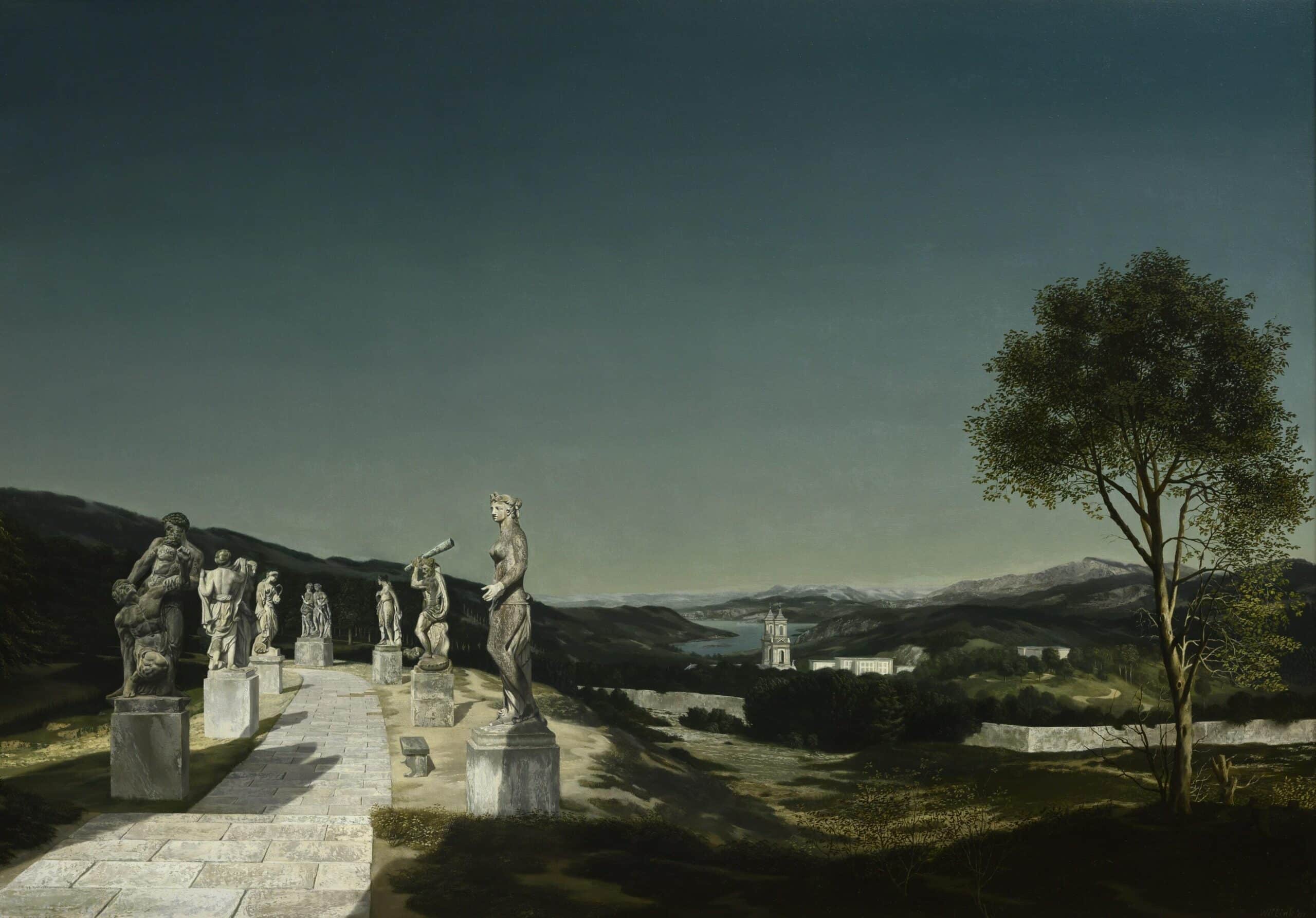 Carel Willink Landschap met zeven beelden 1941 Museum MORE Sylvia Willink Pictoright min