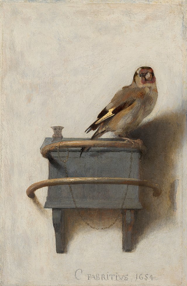 Carel Fabritius The Goldfinch 605 Mauritshuis