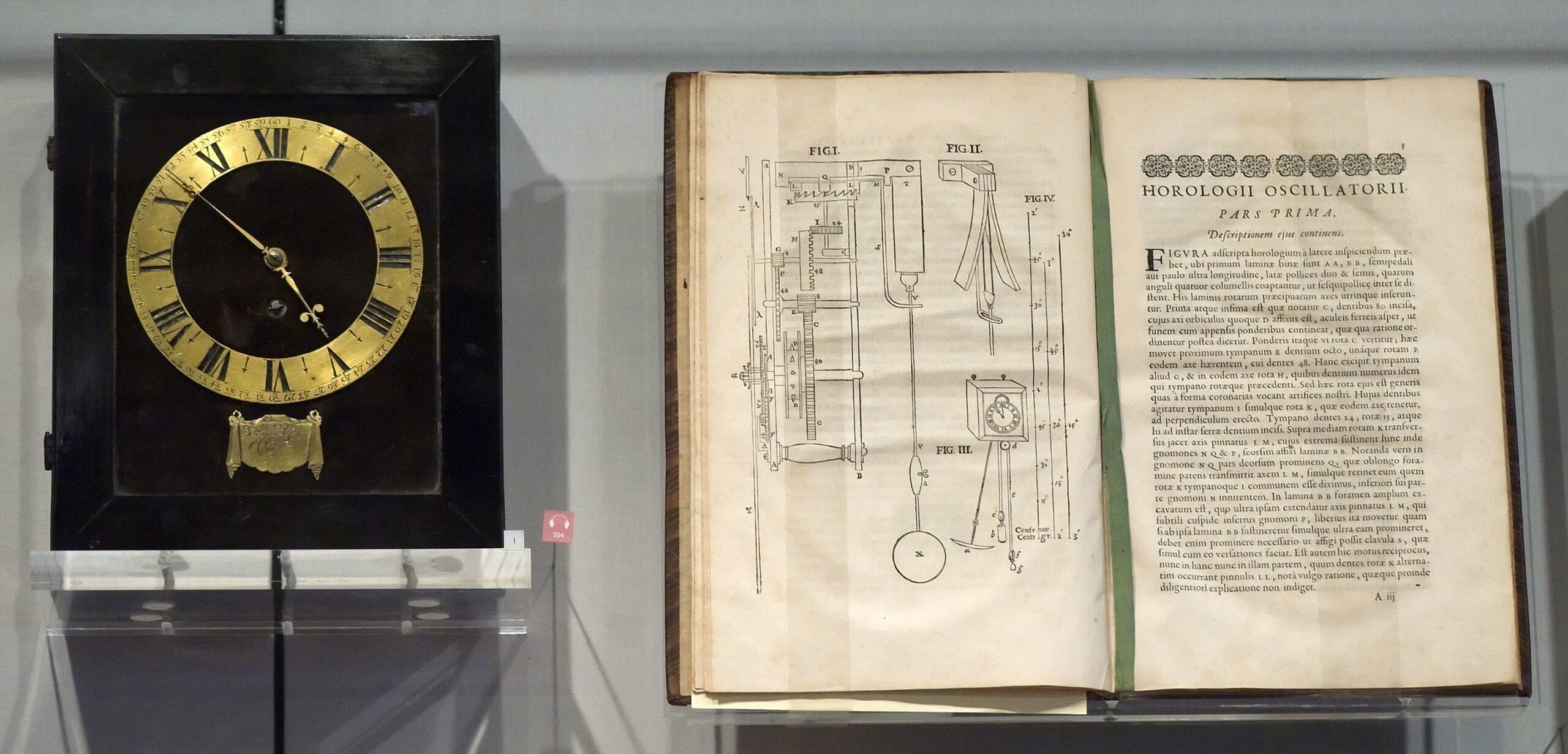 Christiaan Huygens Clock and Horologii Oscillatorii