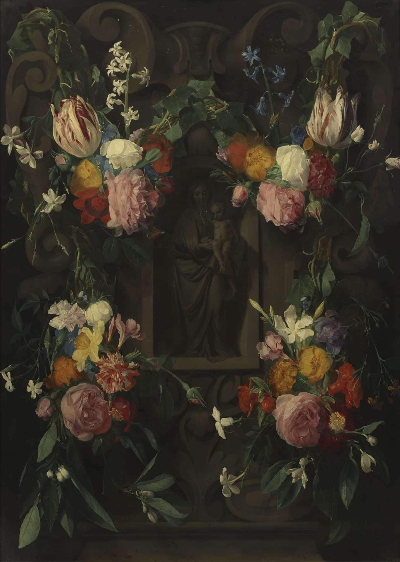 Daniel_Seghers_Blomsterprydd_kartusch_med_Mariabild