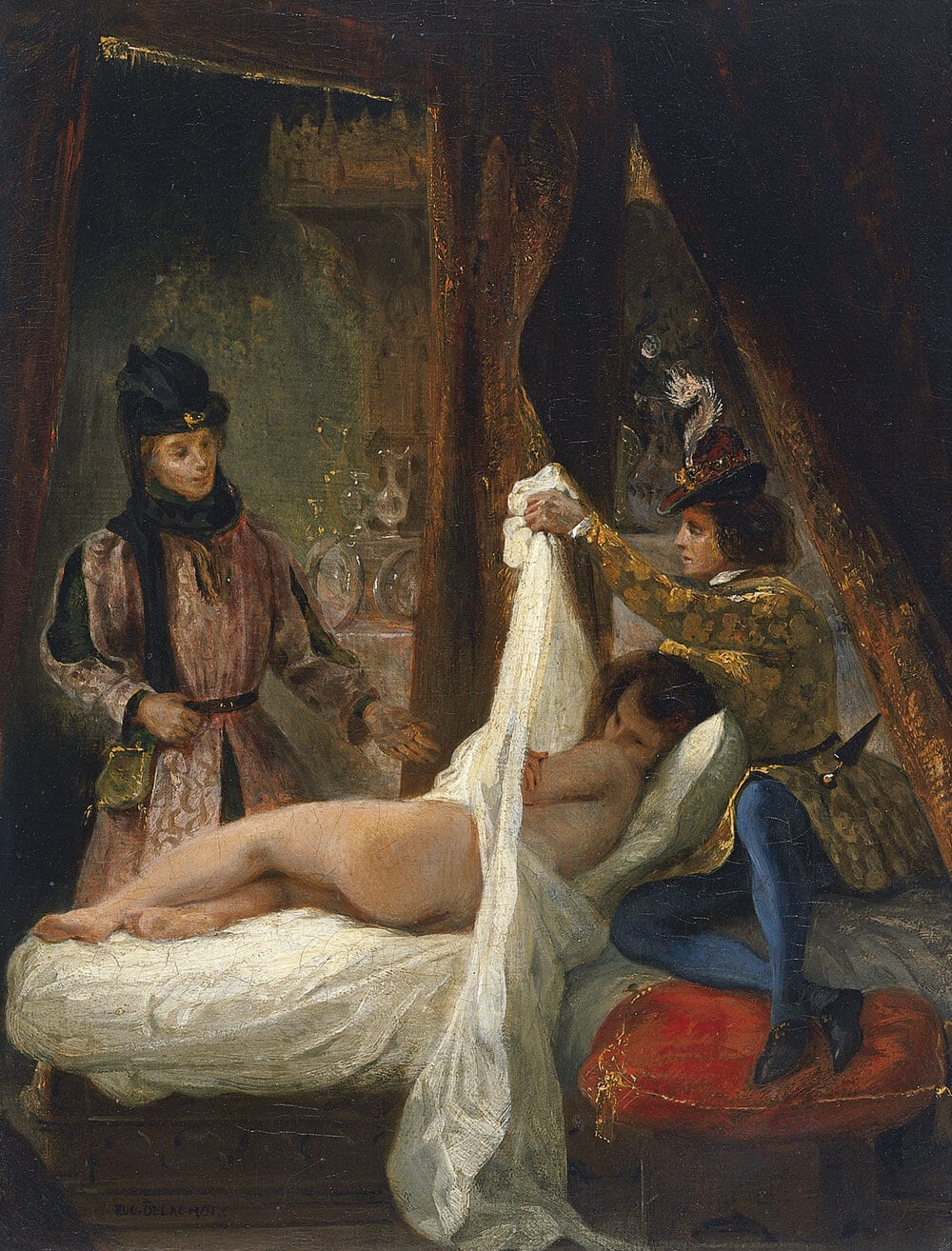 Delacroix Louis d Orleans devoilant une maitresse