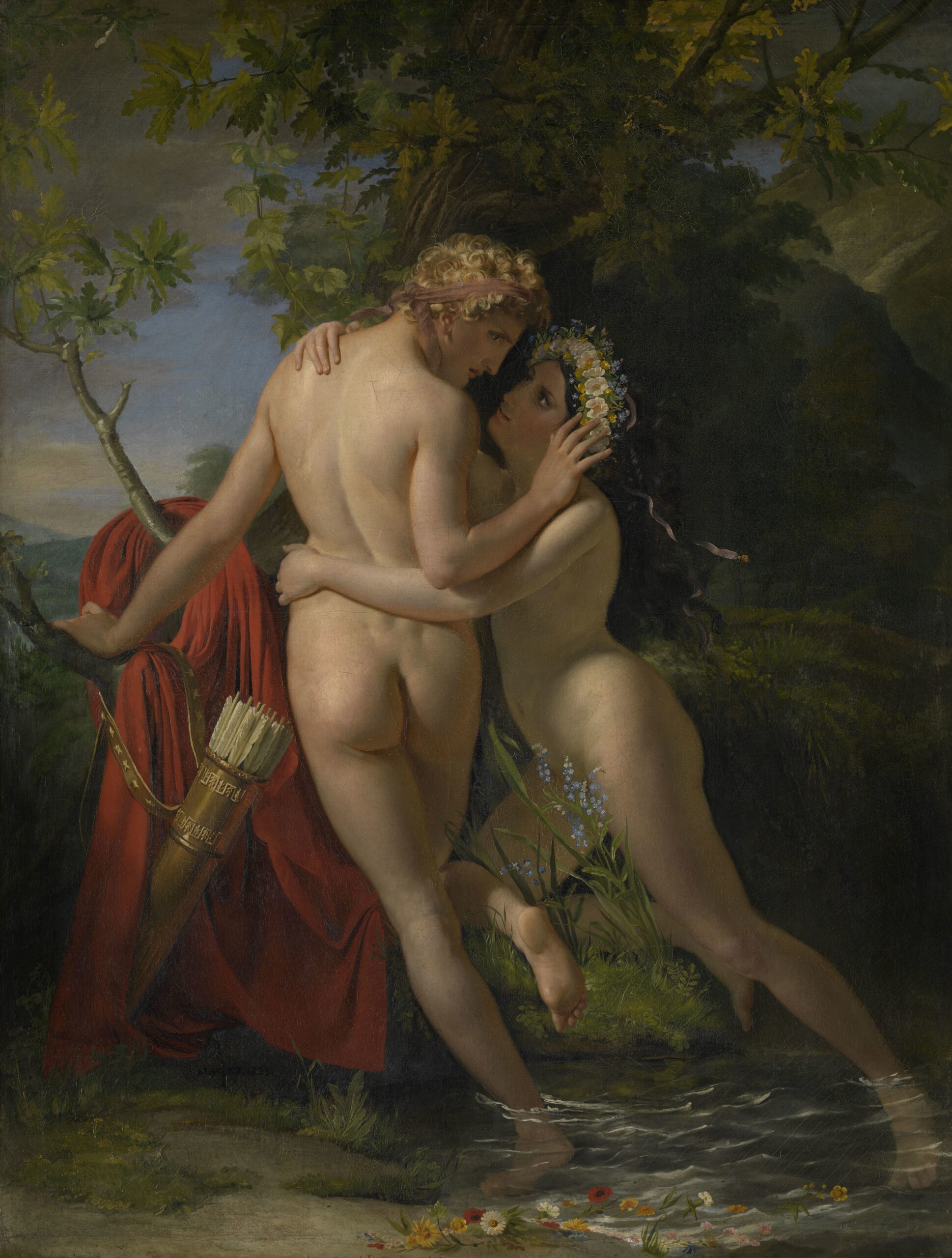 François Joseph Navez De nimf Salmacis en Hermaphroditus 1829 MSK Gent