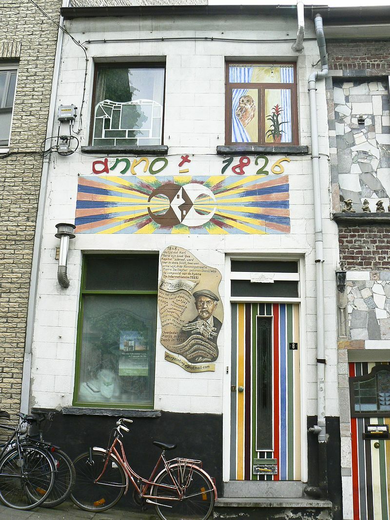 Geboortehuis Pierre De Geyter Kanunnikstraat Gent