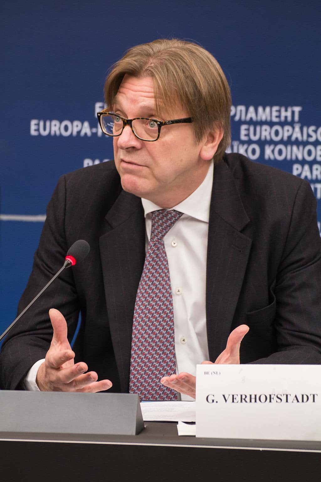 Guy Verhofstadt EP press conference 3