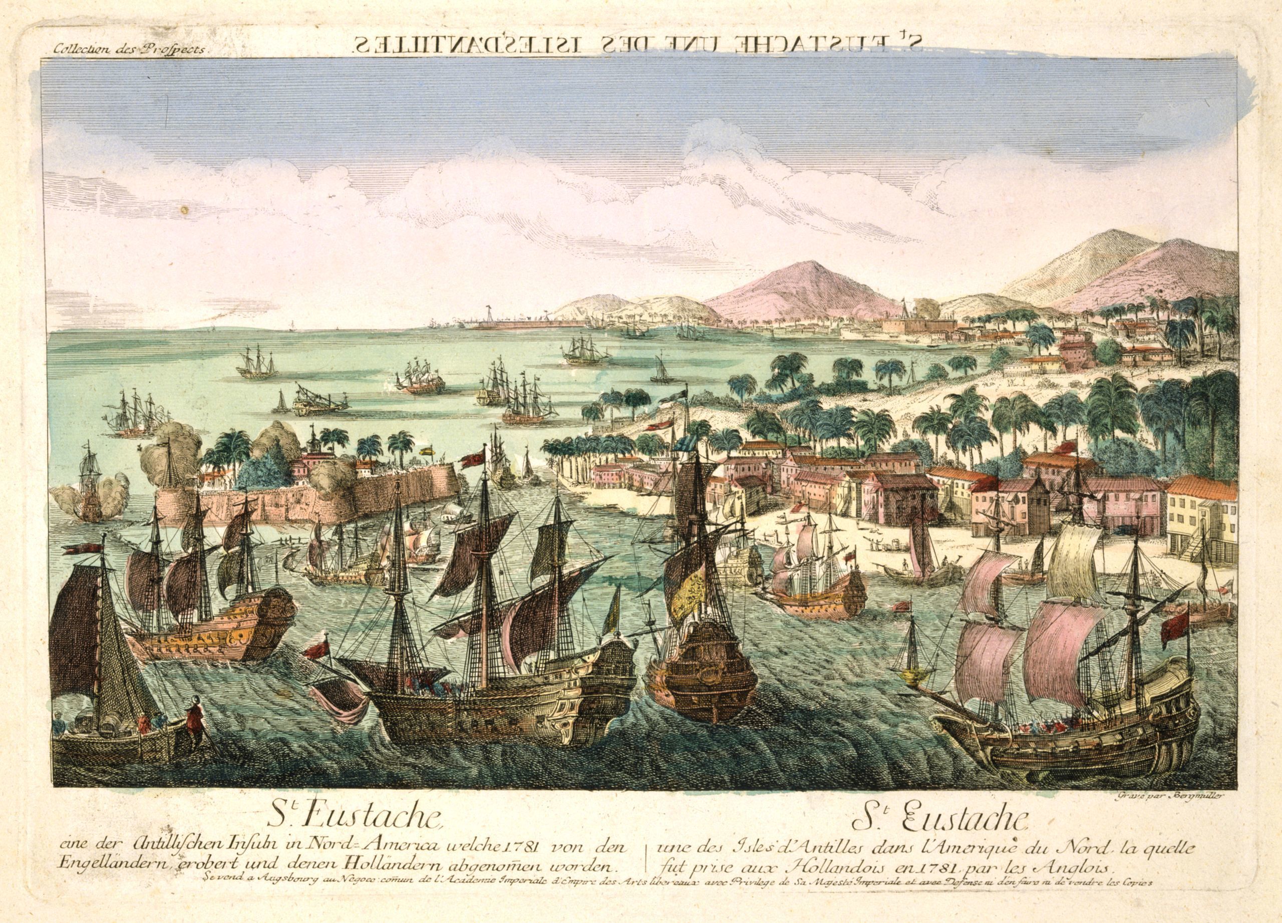 Île de Saint Eustache en 1781