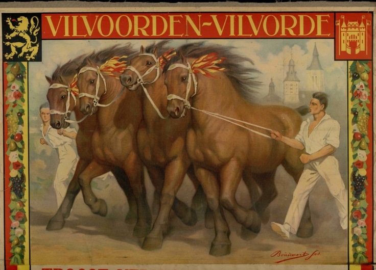 Jaarmarkt a 1932 stad Vilvoorde