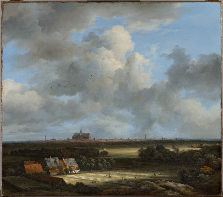 Jacob van Ruisdael Gezicht op Haarlem met bleekvelden c 1670 1675 verkleind