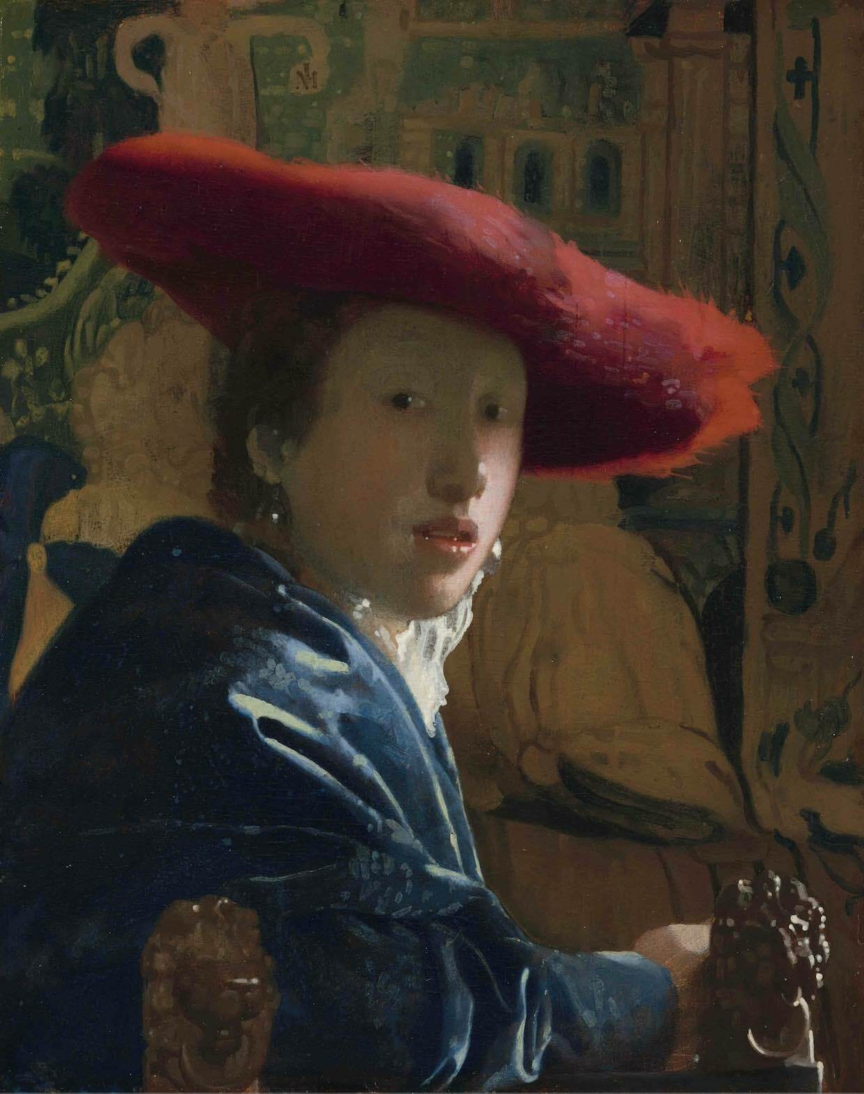 Johannes Vermeer Meisje met de rode hoed ca 1665 National Gallery of Art Washington