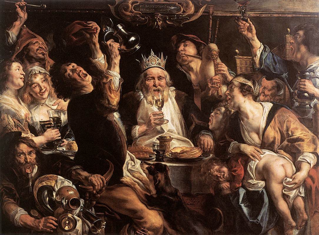 Jordaens The King Drinks