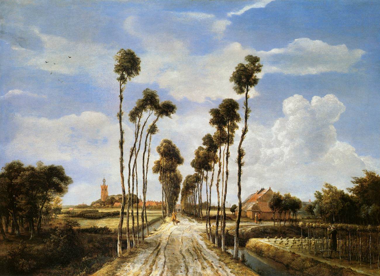 Meindert Hobbema The Alley at Middelharnis WGA11427