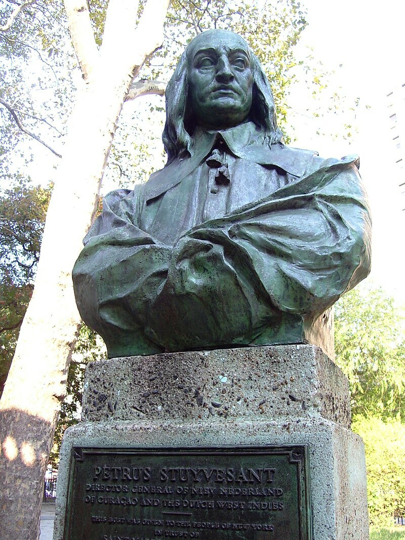 Petrus Stuyvesant statue dupuis