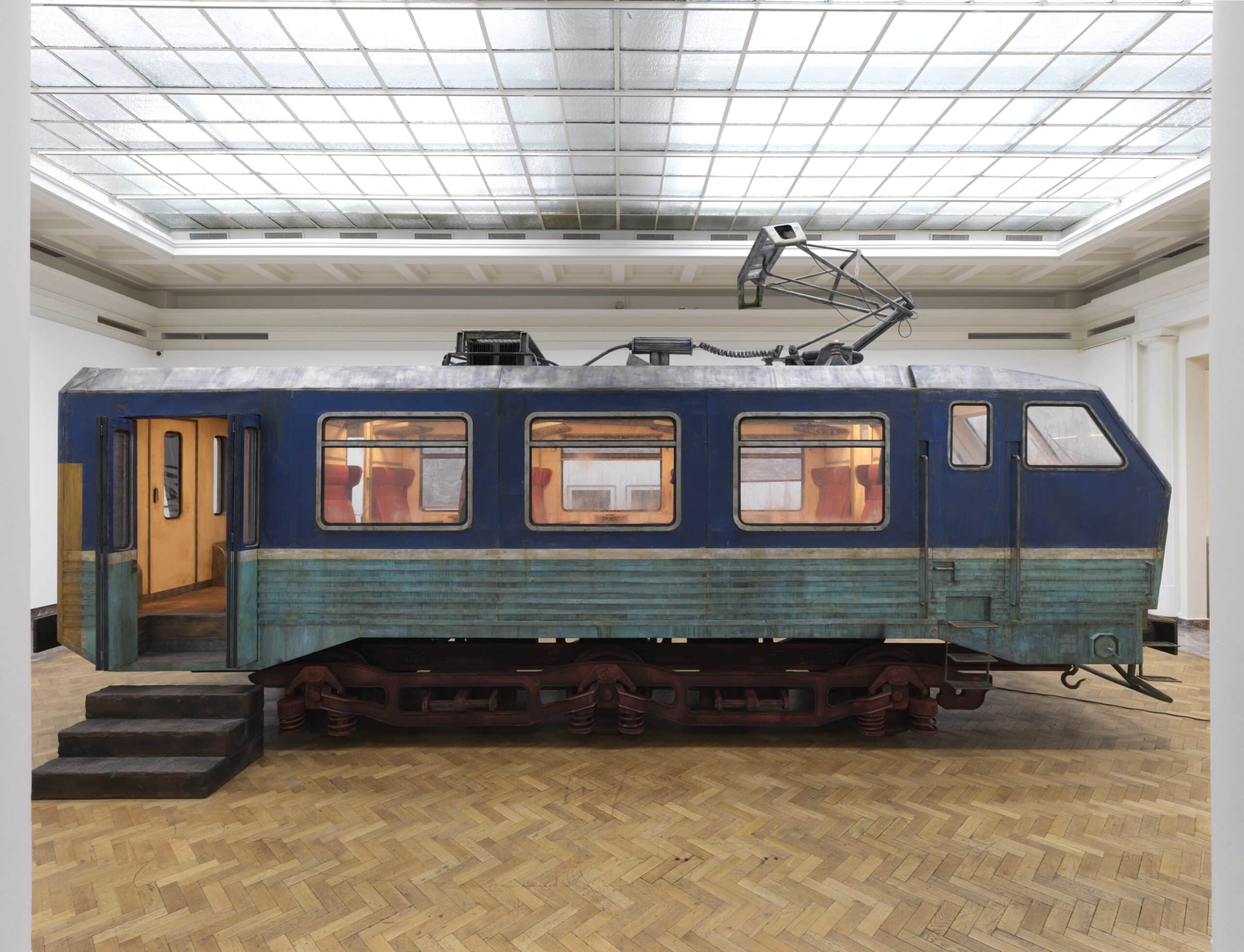 Rinus Van de Velde Inner Travels Courtesy Tim Van Laere Gallery Antwerp EUROPALIA TRAINS TRACKS 1