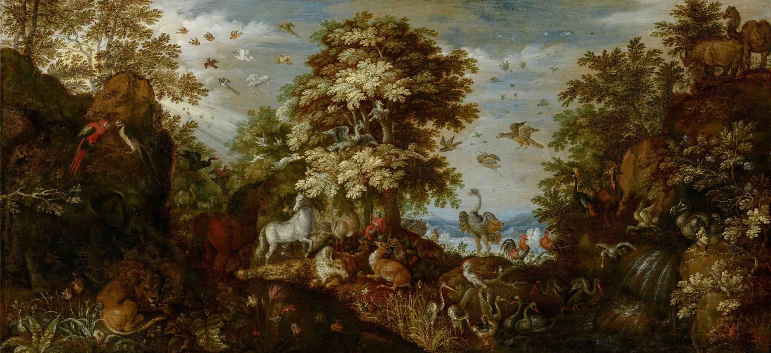 Savery Orpheus betovert de dieren met zijn muziek 1627 Mauritshuis Den Haag