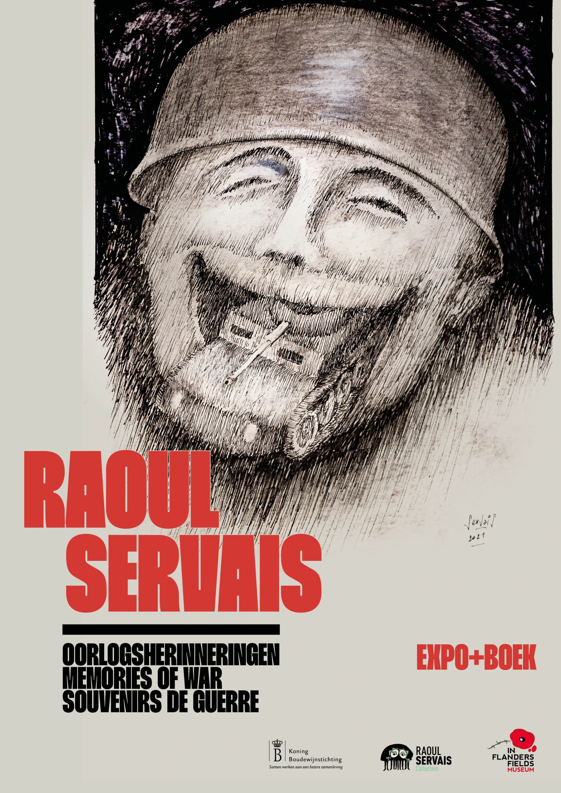 Servais met cover Oorlogsherinneringen c Raoul Servais Raoul Servais Collection