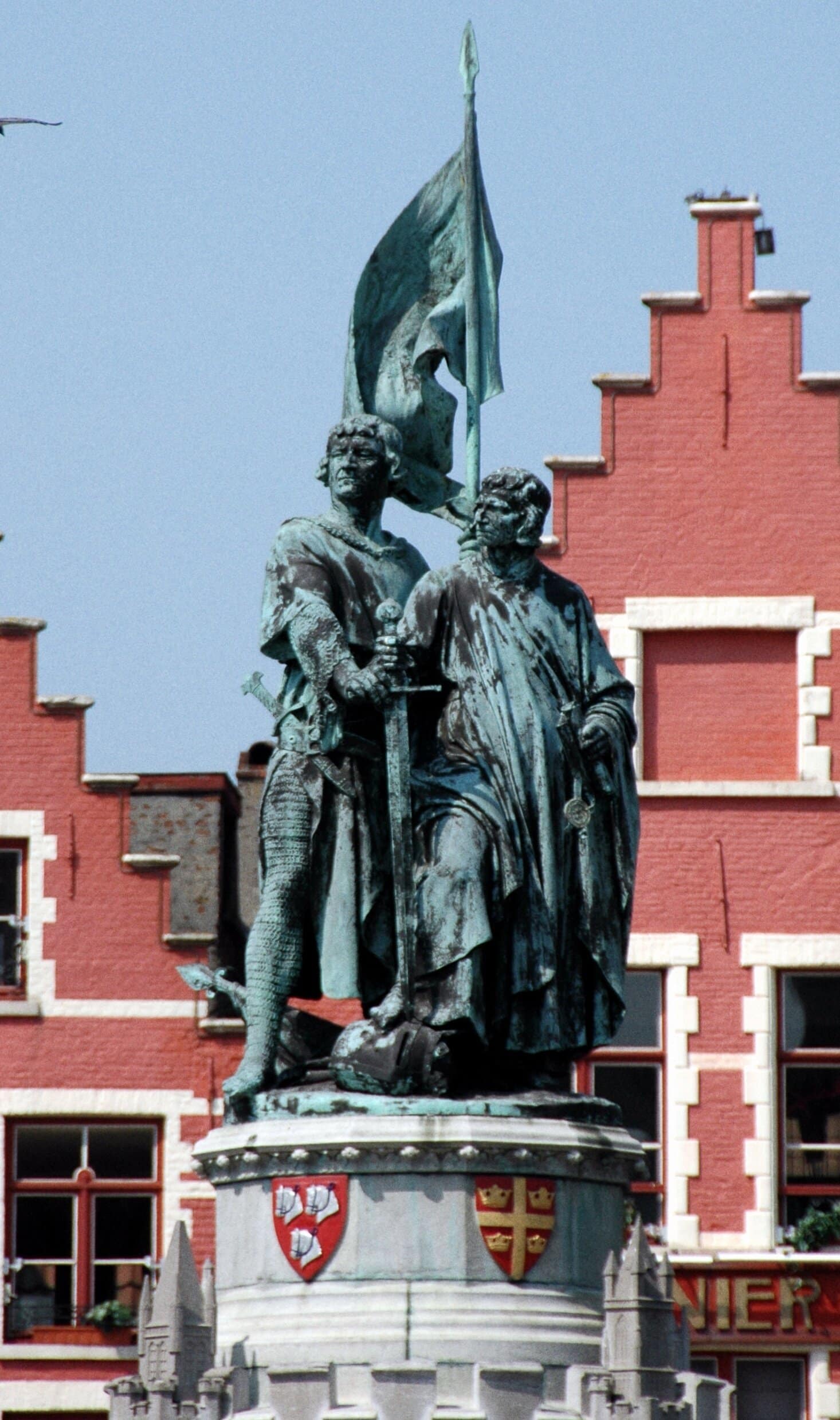 Statue of Jan Breydel Pieter de Coninck Bruges