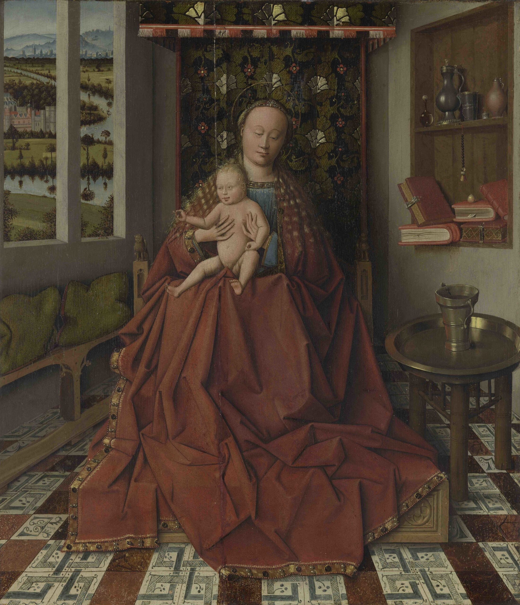 Madonna met kind navolger jan van eyck 15de eeuw 48974480458 o